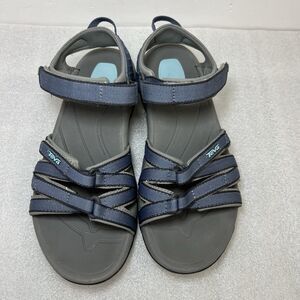 Teva Tirra Women's Gray Blue Hiking Gorpore Strappy Sandals Granola Sz 7